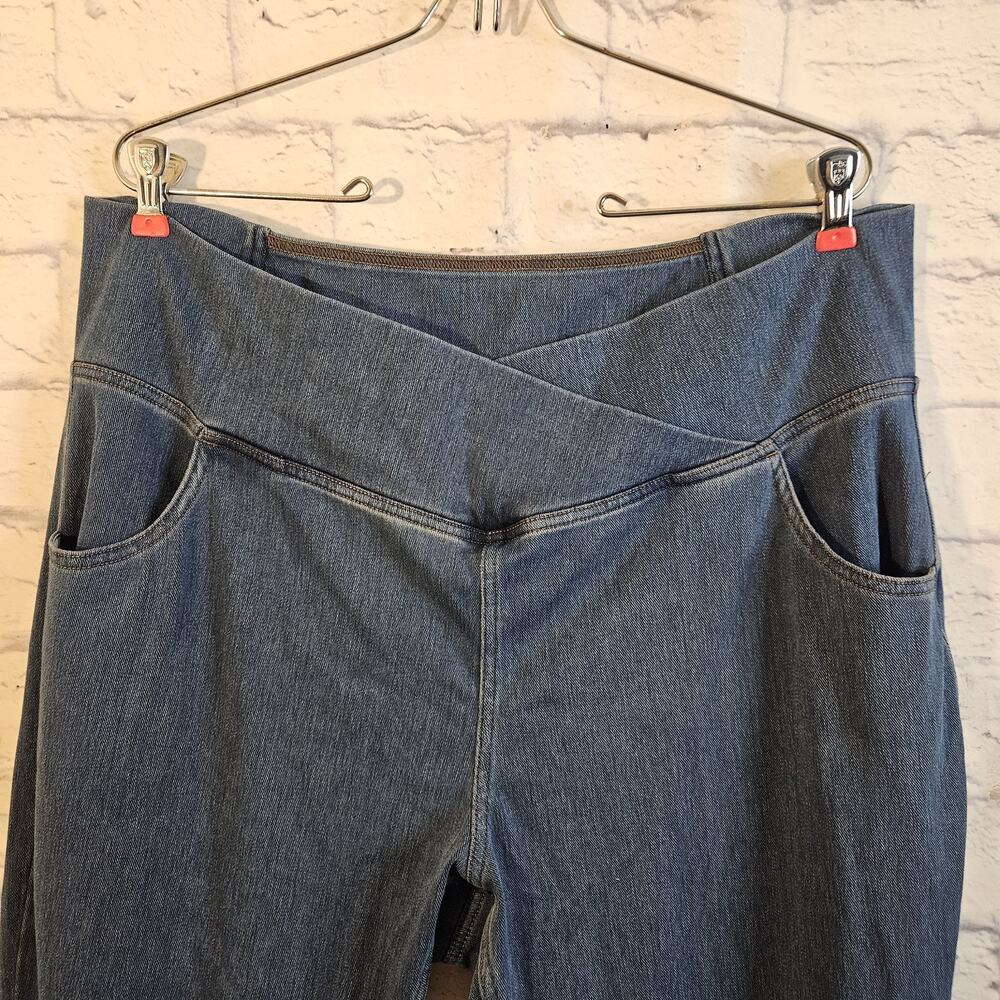 Halara Flex High Waisted Crossover Pockets Casual Jeans 2XL - Picture 2 of 6